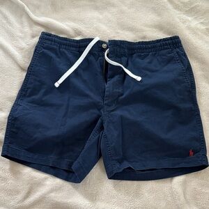 Men’s Polo Ralph Lauren Navy Blue Casual shorts 
Large, 6” inseam, never worn